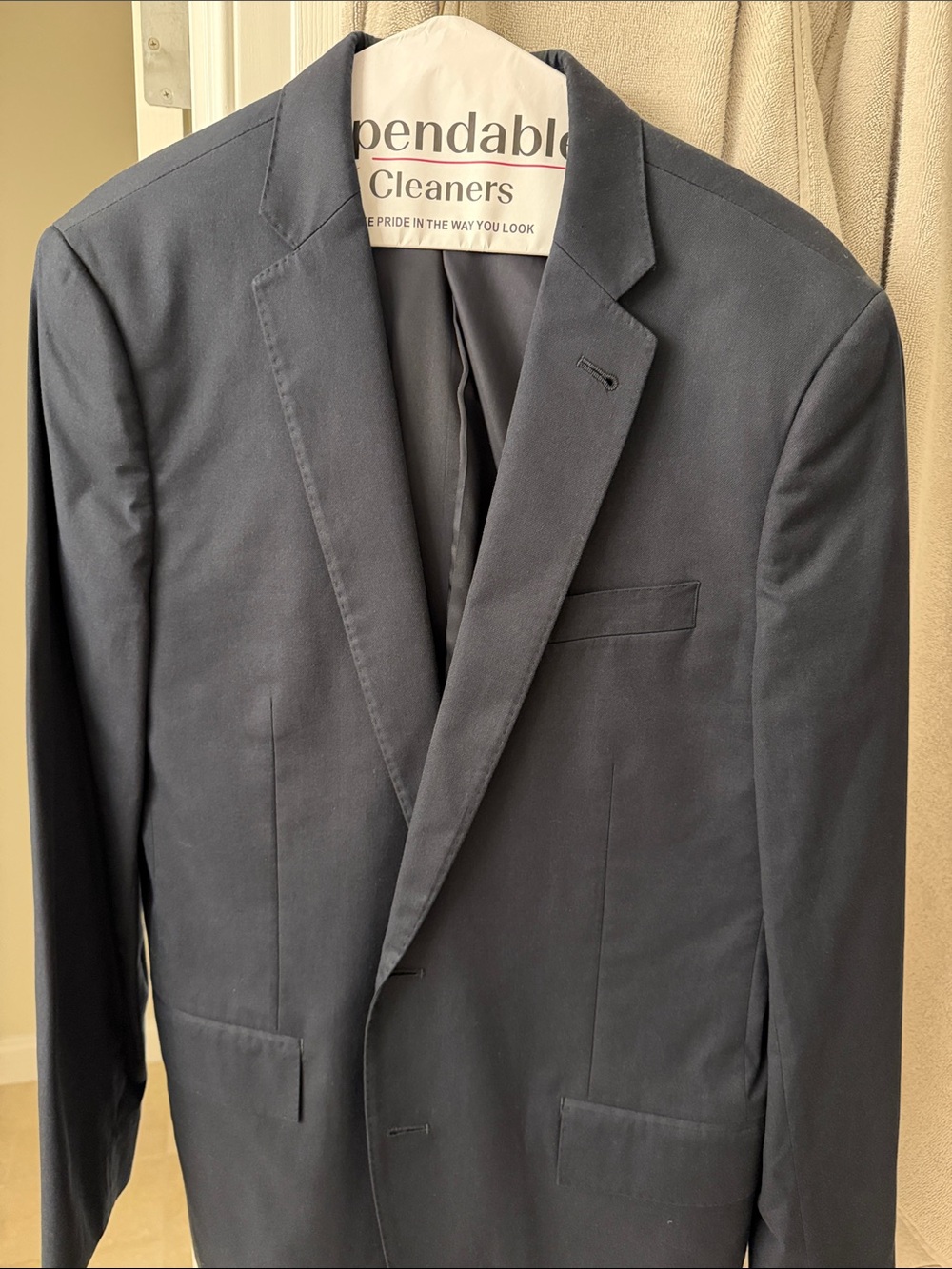 J. Crew Navy Single-Breasted Sport Coat